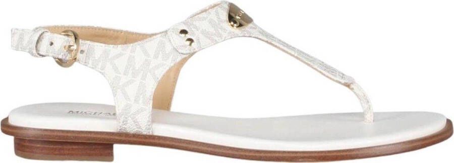 Michael Kors MK Plate Thong Dames Sandalen Vanilla