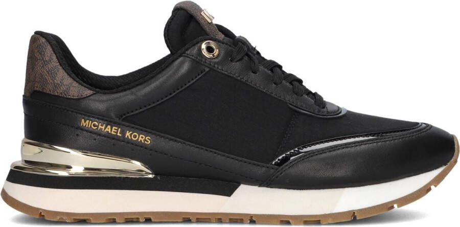 Michael Kors Nova Trainer Sneakers Leren Sneaker Dames Zwart