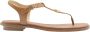 Michael Kors Plate Thong Dames Sandalen Bruin - Thumbnail 1