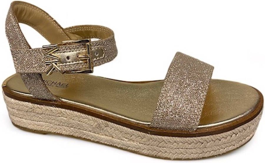 Michael Kors Stijlvolle Platte Sandalen voor Vrouwen Yellow Dames