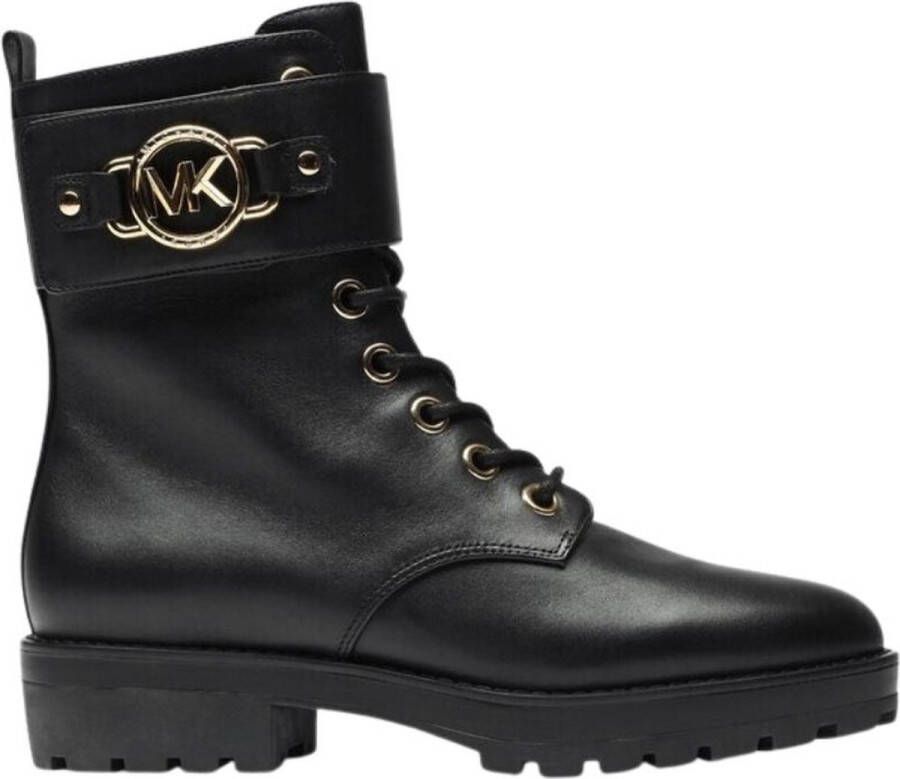 Michael Kors Zwarte Veterschoen Enkellaars Black Dames