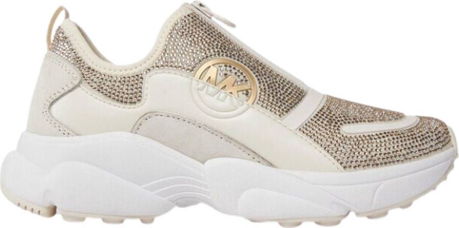 Michael Kors Sami Zip Trainer Dames Sneakers Cream