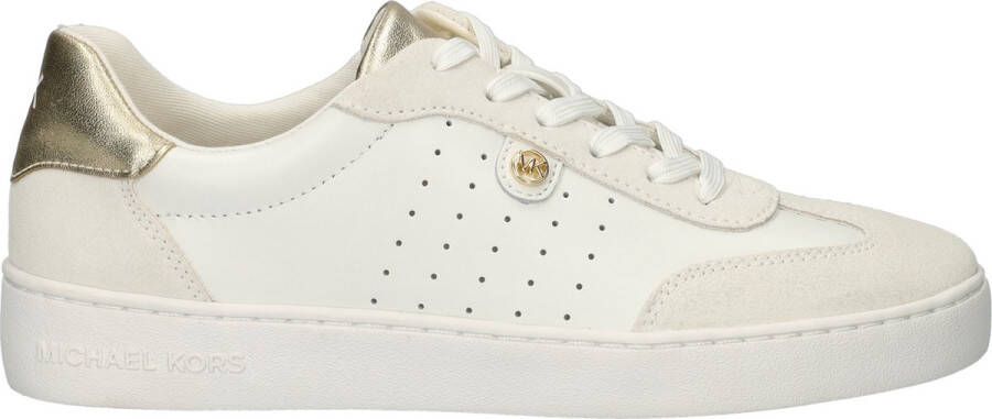 Michael Kors Scotty Lace Up Sneakers Leer Dames Wit