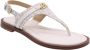 Michael Kors Dames Sandalen Mandy Thong Sandal Cream Beige - Thumbnail 1
