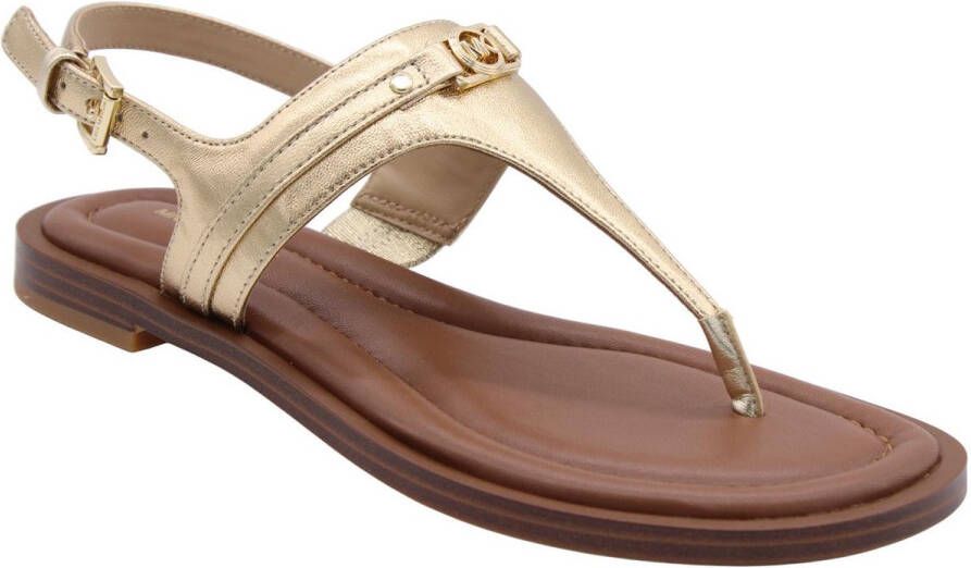 Michael Kors Mandy Thong Sandal Sandalen Dames Goud