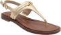 Michael Kors Mandy Thong Sandal Sandalen Dames Goud - Thumbnail 5