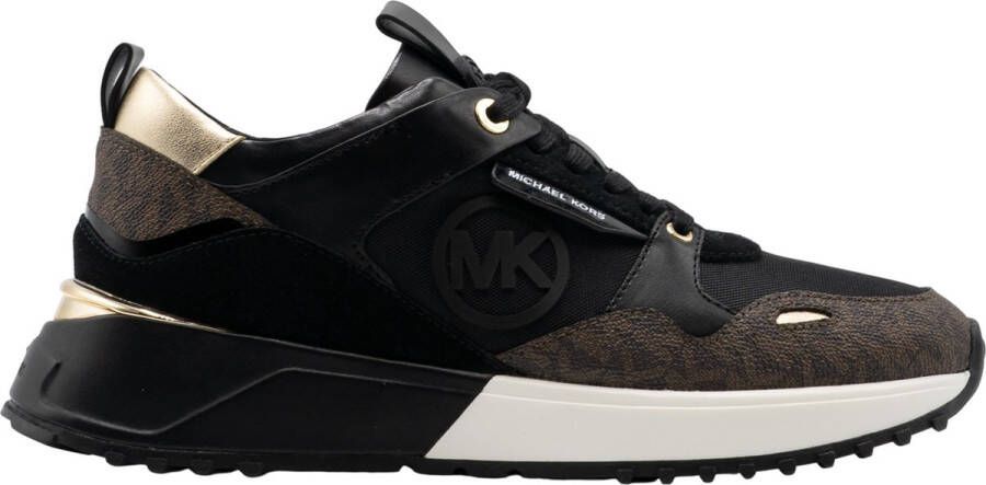 Michael Kors Theo Classic Logo Print Low top Sneakers Zwart Dames - Foto 2