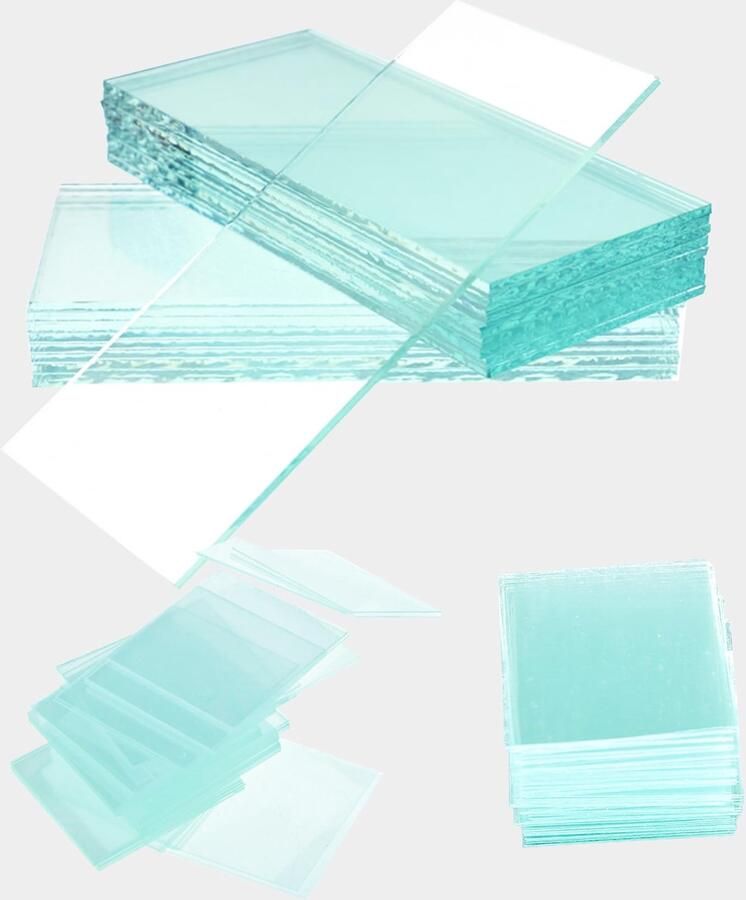 Microscopische Voorbereidingsset met 100 Slides en 200 Coverslips