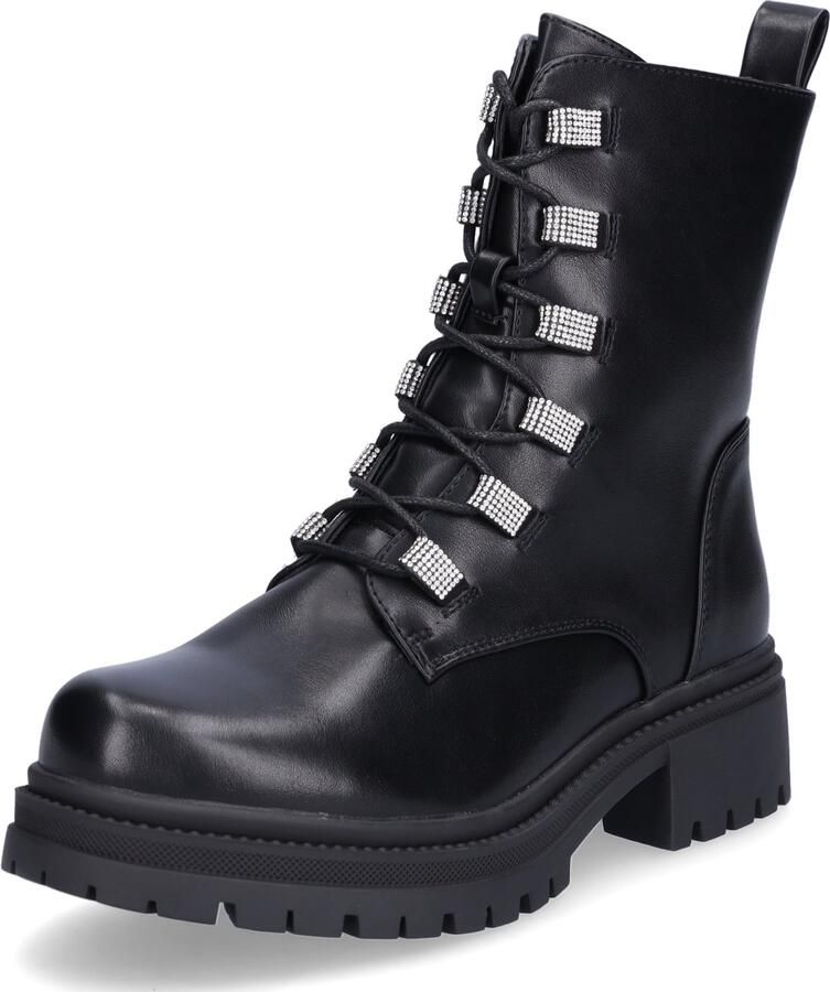 MIDS MADDIE dames veterschoen zwart
