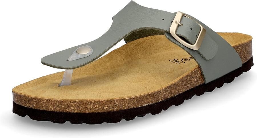 MIDS MIA dames teenslippers olivina