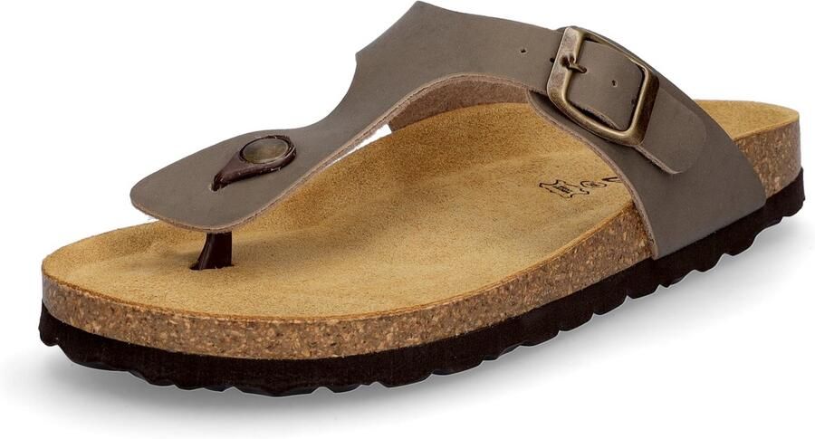 MIDS MIA dames teenslippers taupe