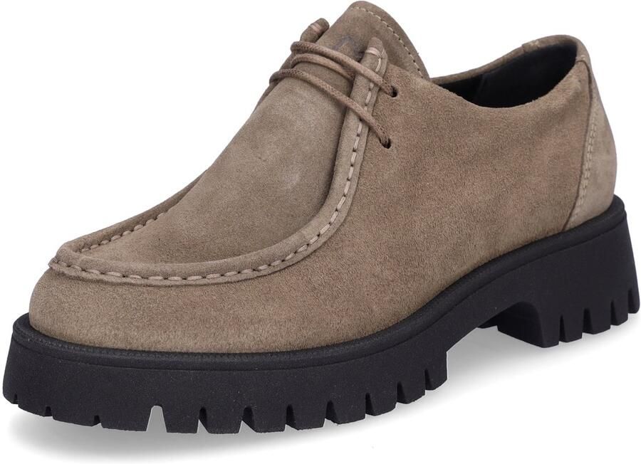 MIDS MINKA dames veterschoen beige