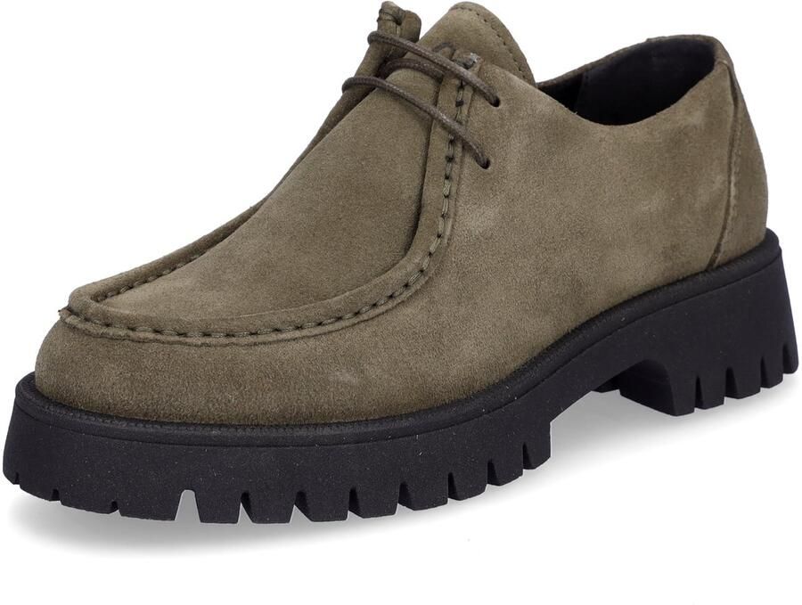 MIDS MINKA dames veterschoen olijfgroen