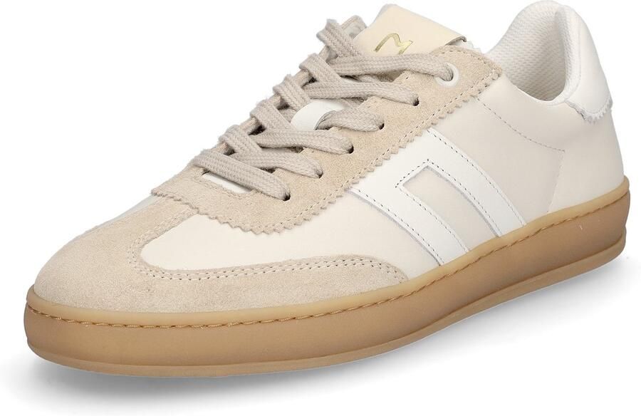 MIDS MOSS Dames sneaker wit zand
