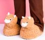 MikaMax Alpaca Sloffen Lama Sloffen Dieren Pantoffels Super Zacht One Size Fits All (36 t m 41) - Thumbnail 2