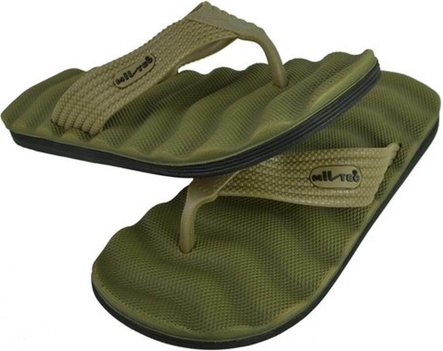 Mil-Tec Teenslippers legergroen leger army Mil-Te