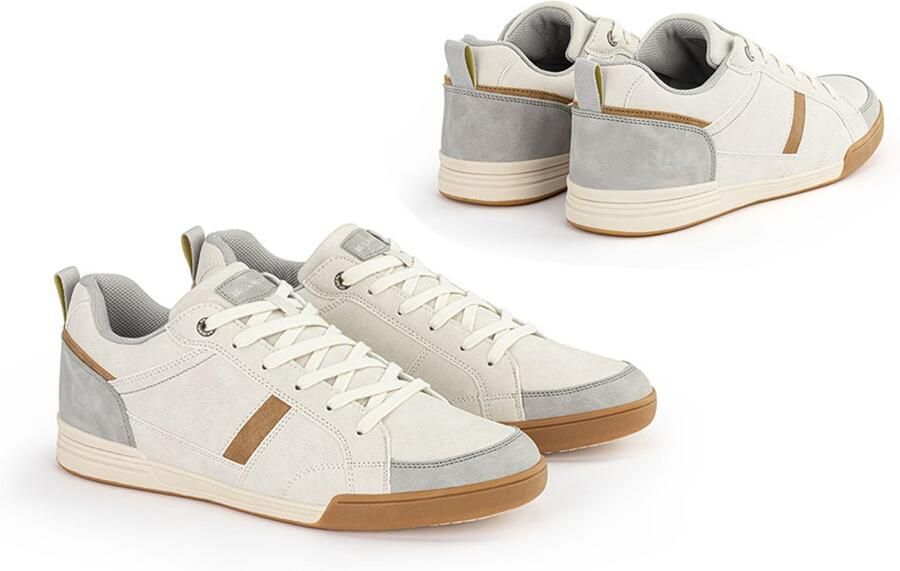 Milanoro Stijlvolle comfortabele sneakers voor heren Off white