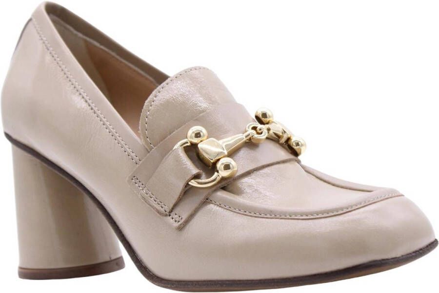 Mimmu Elegante Boer pumps voor vrouwen Beige Dames