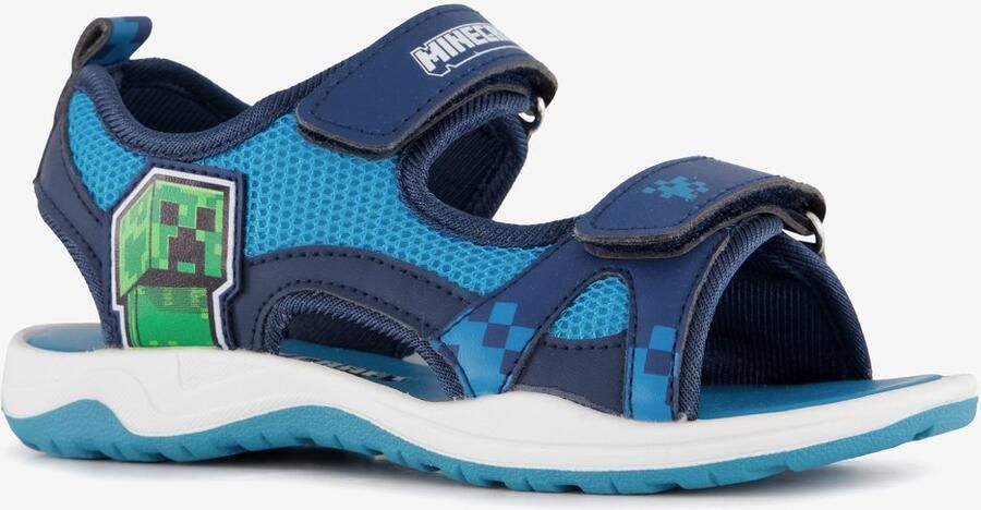 Minecraft jongens sandalen blauw