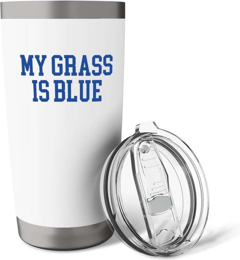 Minimalistische Retro Blauwe Thermobeker