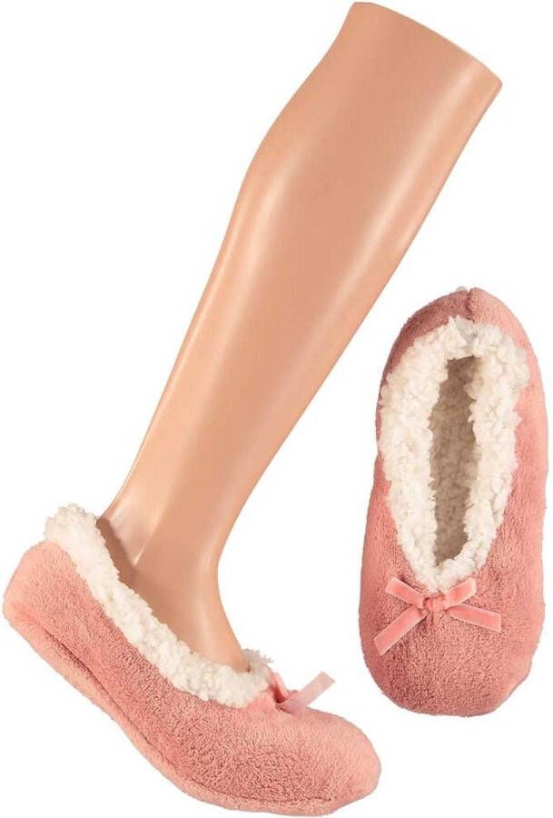 Miré Dames ballerina sloffen pantoffels Roze