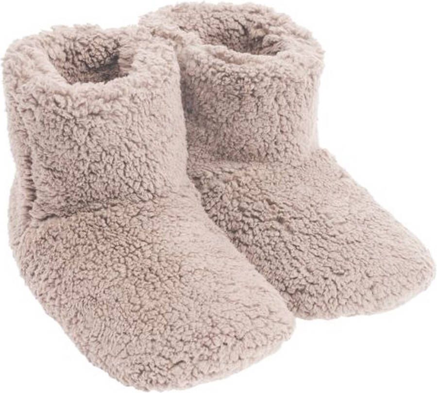 Mistral Home Pantoffels boots teddy 100% polyester Beige