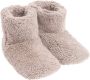 Mistral Home Pantoffels boots teddy 100% polyester Beige - Thumbnail 1
