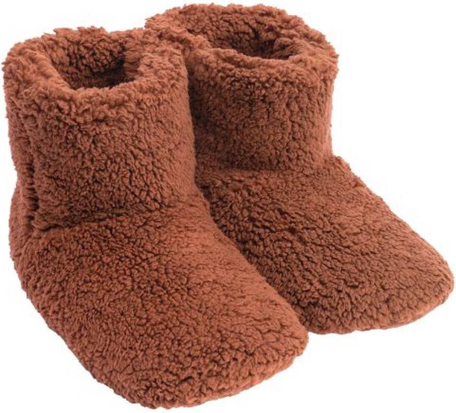 Mistral Home Pantoffels boots teddy 100% polyester Bruin