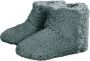 Mistral Home PANTOFFELS Boots teddy 100% polyester effen kleur Muntgroen - Thumbnail 4