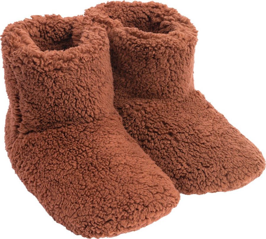 Mistral Home Pantoffels boots teddy 100% polyester Bruin