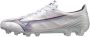 Mizuno Alpha Japan Gras Voetbalschoenen (FG) Wit Rood Blauw - Thumbnail 1