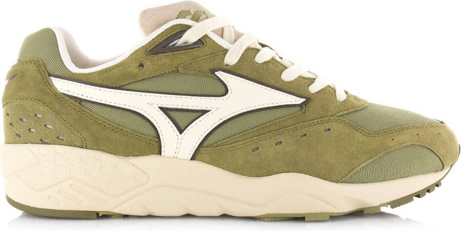 Mizuno Contender olive drab smoke green Groen Suede Lage sneakers Unisex