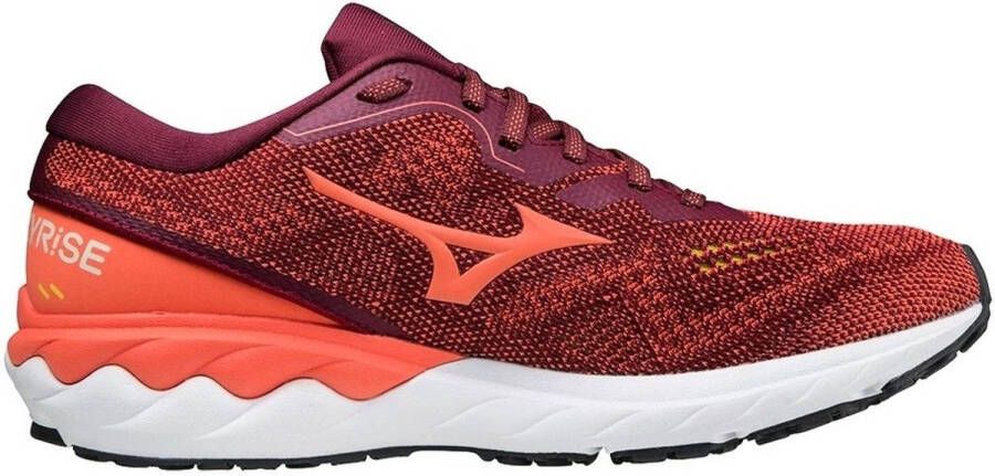 Mizuno Damen Laufschuhe Wave Skyrise 2 Tawny Port 147340 Rot
