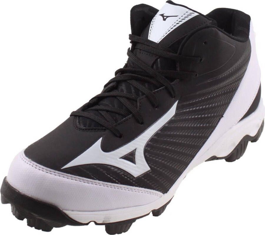 Mizuno Franchise 9 Mid Sportschoenen Korfbal Gras zwart wit