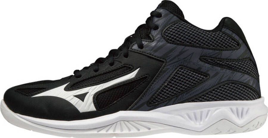 Mizuno Indoorschoenen model Thunderblade 3 Mid Zwart Wit