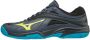 Mizuno Lightning Star Z4 Jr grijs blauw volleybalschoenen kids (V1GD180347) - Thumbnail 1