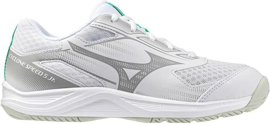 Mizuno Cyclone Speed 5 Junior Indoor Sportschoenen Wit