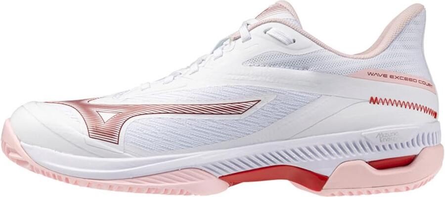Mizuno EXCEED COURT CC W Tennisschoen Wit Roze