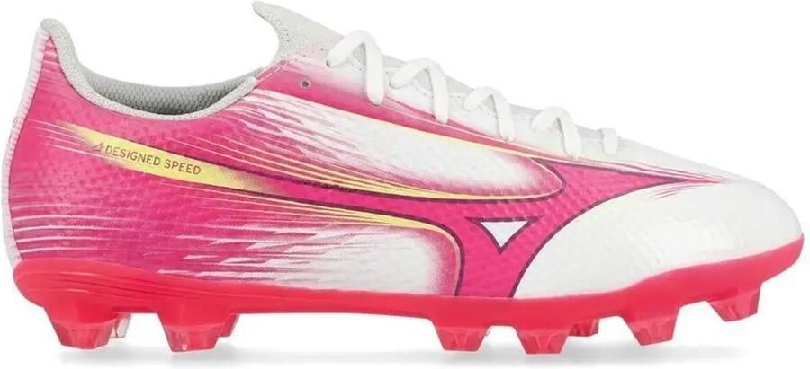 Mizuno Alpha III Select FG Blazing Flair Wit Roze Kids