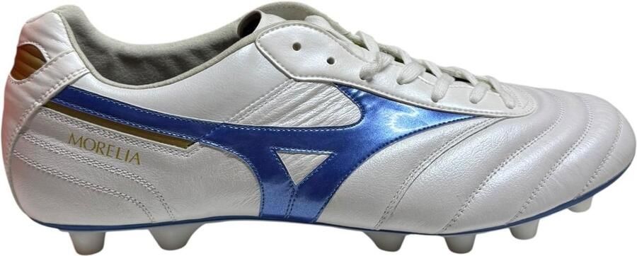 Mizuno Morelia II Elite Voetbalschoenen Mannen Wit Blauw