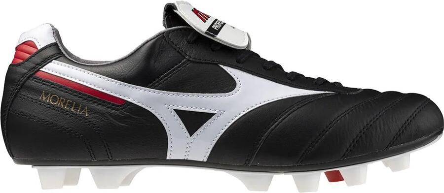 Mizuno Morelia II Japan Gras Kunstgras Voetbalschoenen (MG) Zwart Wit Rood