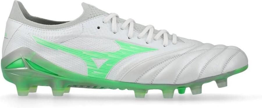 Mizuno Morelia Neo IV Beta Elite Gras Voetbalschoenen (FG) Zilver Felgroen