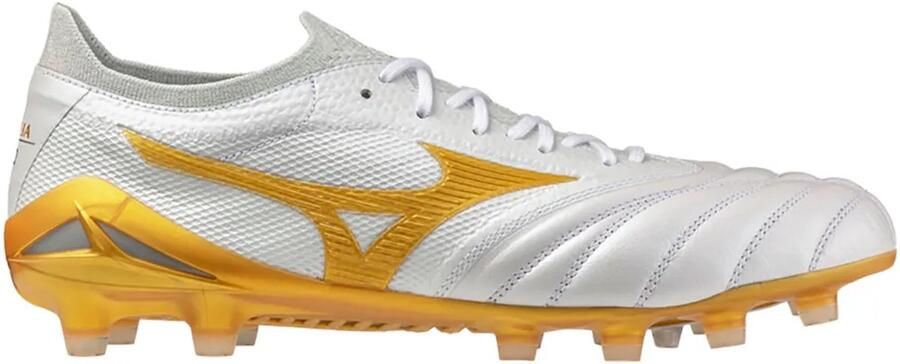 Mizuno Morelia Neo IV Beta Made in Japan FG Bright Gold Wit Goud Cool Gray