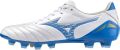 Mizuno Morelia Neo IV Pro Gras Voetbalschoenen (FG) Wit Blauw - Wit