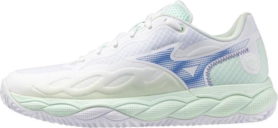 Mizuno Wave Enforce Court Cc Clay Court Schoenen Wit Vrouw