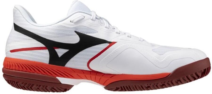 Mizuno Tennisschoen Padelschoen Wave Exceed Court CC Heren Wit Rood