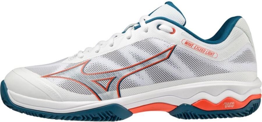 Mizuno Tennisschoen Padelschoen Wave Exceed Light CC Heren Wit Rood Blauw - Foto 3