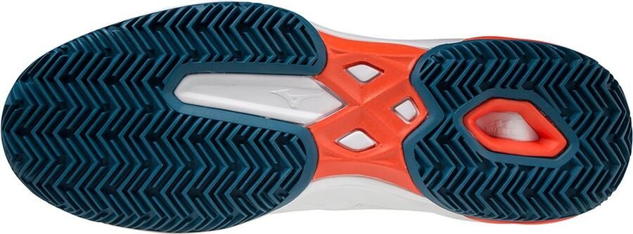 Mizuno Tennisschoen Padelschoen Wave Exceed Light CC Heren Wit Rood Blauw - Foto 4