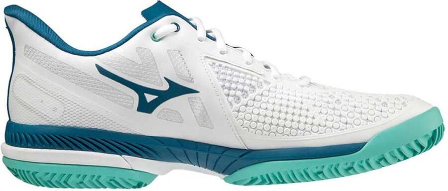 Mizuno Tennisschoen Padelschoen Wave Exceed Tour 5 CC Heren Wit Groen Blauw - Foto 2