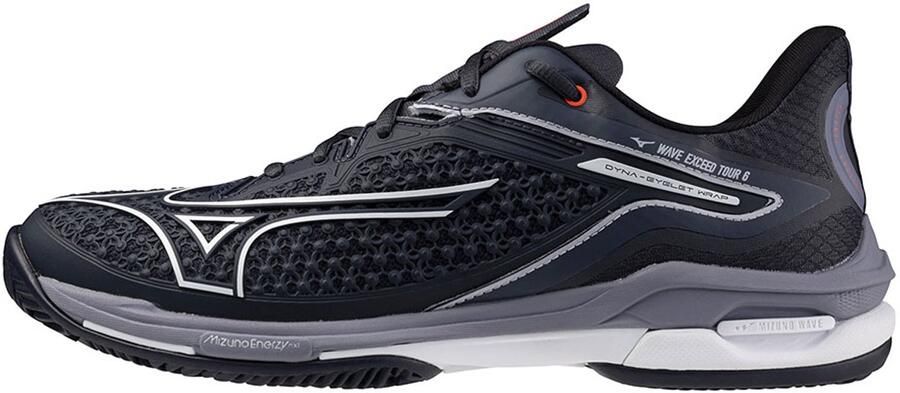 Mizuno Tennisschoen Padelschoen Wave Exceed Tour 6CC Heren Blauw Wit Grijs